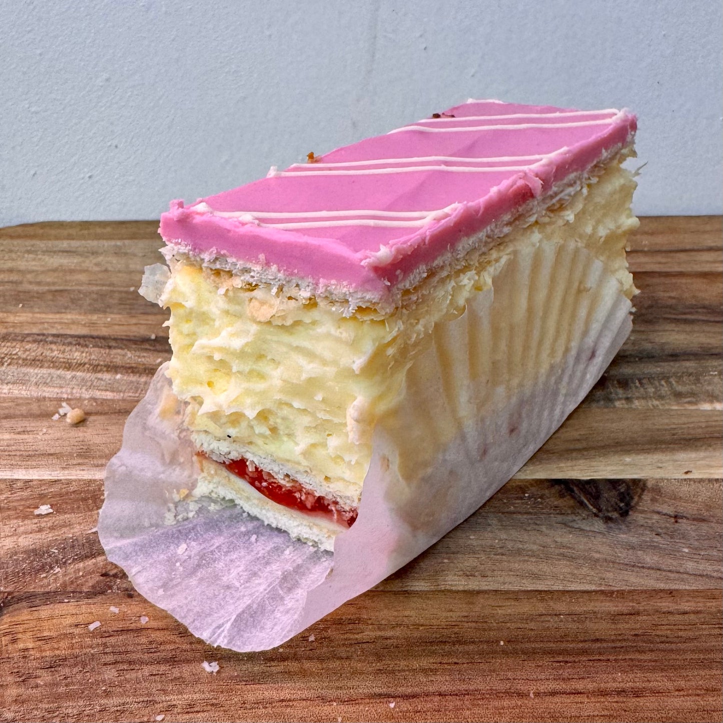 Strawberry & White Chocolate Vanilla Slice