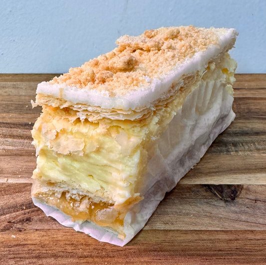 Apple Crumble Vanilla Slice
