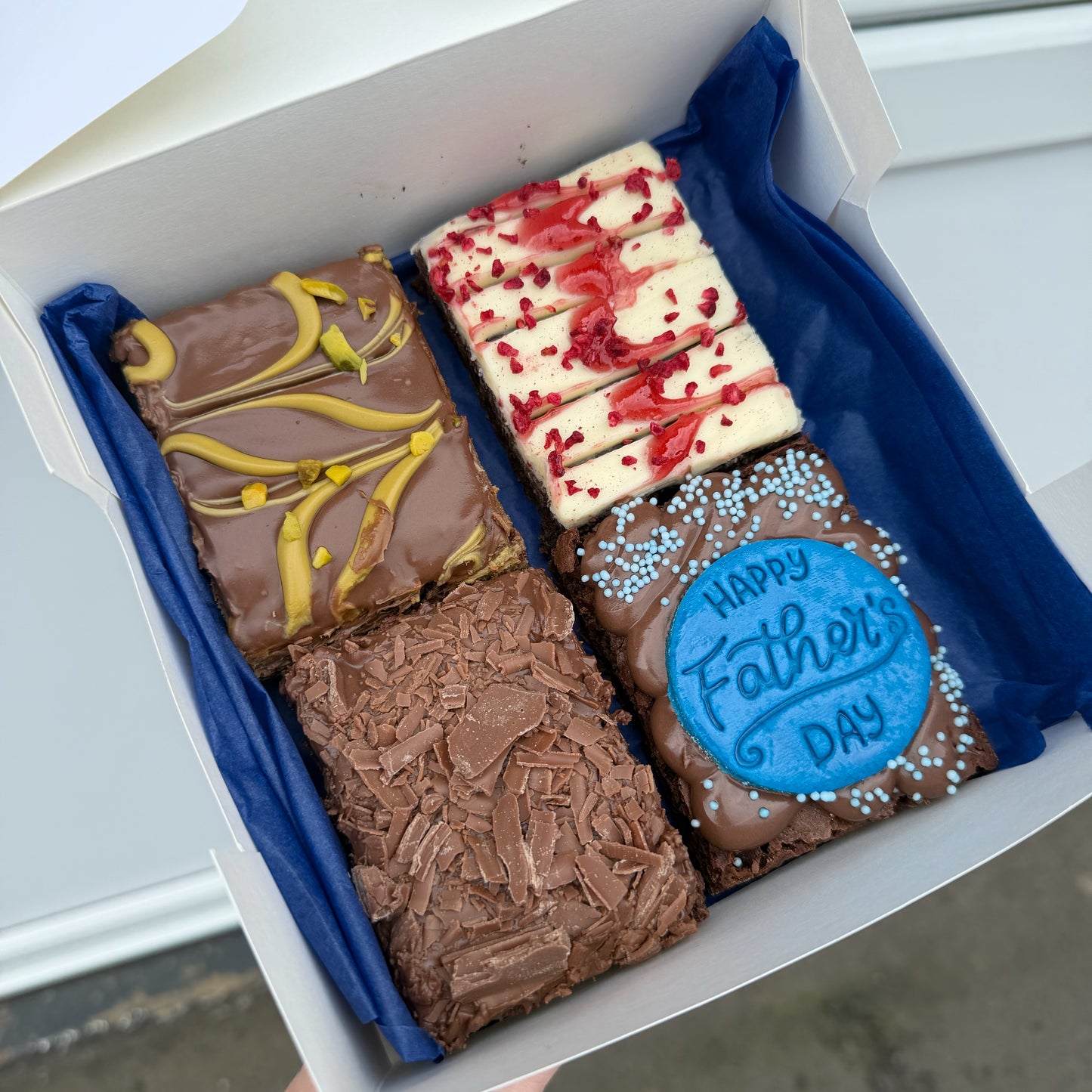 Fathers Day Brownie Box