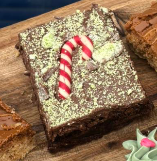 Peppermint Candy Cane Brownie
